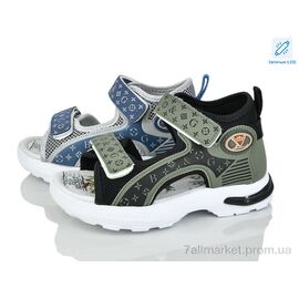 Сандалії дитячі літні Літо 2630-4A LED mix (12 пар р.26-31) "Kajila" недорого оптом від прямого постачальника