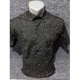 Сорочка чоловіча літня 4077 black р.S-2XL "ROLADA" недорого оптом від прямого постачальника