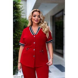 Фотография Костюм двойка женский большие размеры р.46-48;50-52;54-56;58-60;62-64 (2цв) "VLADA" купить недорого от прямого поставщика