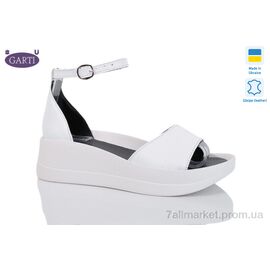 Фотография Босоножки женские летние Лето 0199 біла шкіра (6 пар р.36-40) "Garti" недорого оптом от прямого поставщика