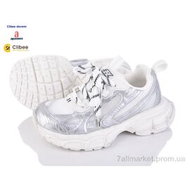 Кросівки дитячі модні Весна/осінь A1215 white (7 пар р.31-37) "Clibee-Doremi" недорого оптом від прямого постачальника
