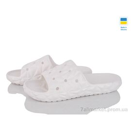 Шльопанці жіночі полегшені Літо Крок С105 білий (6 пар р.36-41) "Vladimir" недорого оптом від прямого постачальника