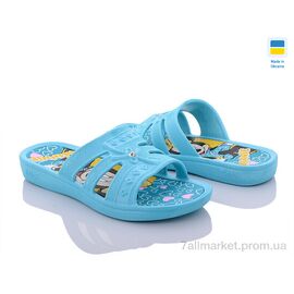 Шльопанці дитячі літні Літо Міккі дівчина хвиля (6 пар р.30-35) "Golden Lion" недорого оптом від прямого постачальника