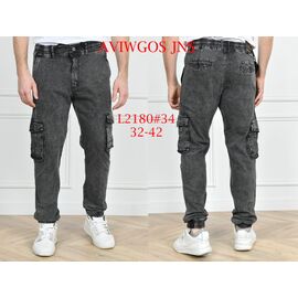 Джинси чоловічі L2180 black р.32-42 "God Baron" недорого оптом від прямого постачальника