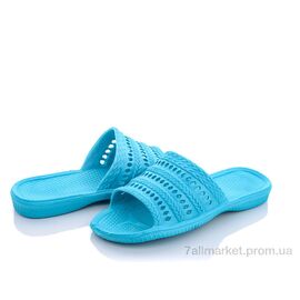 Шльопанці жіночі полегшені Літо A3 бирюзовый (6 пар р.36-41) "SANLIN 2" недорого оптом від прямого постачальника