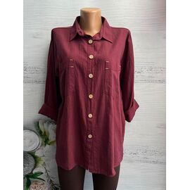 Фотография Рубашка женская 8342 wine р.S-L "SHEPARIS" недорого оптом от прямого поставщика