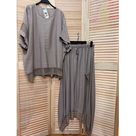 Фотография Костюм женский E181 grey р.52-62 "Emsweekis" недорого оптом от прямого поставщика