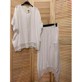 Фотография Костюм женский E182 white р.52-62 "Emsweekis" недорого оптом от прямого поставщика