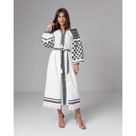 Фотография Платье летнее женское 852 white-black р.36-40 "Odis" недорого от прямого поставщика