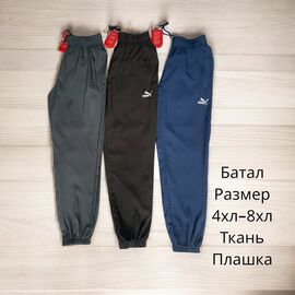 Фотография Штаны спортивные мужские H204 grey р.4XL-8XL "Hai" недорого оптом от прямого поставщика