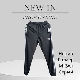 Фотография Штаны спортивные мужские H211 grey р.M-3XL "Hai" недорого оптом от прямого поставщика