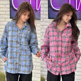 Фотография Рубашка детская на девочку KR65 pink р.34-42 "Karolina" недорого оптом от прямого поставщика