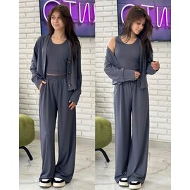 Фотография Костюм детский на девочку KR75 grey р.34-42 "Karolina" недорого оптом от прямого поставщика