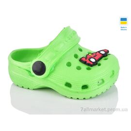 Крокси дитячі літні Літо H1 зелений (6 пар р.18-23) "Inblue" недорого оптом від прямого постачальника