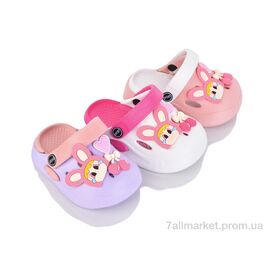 Фотография Кроксы детские летние Лето 11519 mix (12 пар р.18-23) "Deshman" недорого оптом от прямого поставщика