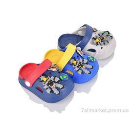 Фотография Кроксы детские летние Лето 17519 mix (12 пар р.18-23) "Deshman" недорого оптом от прямого поставщика