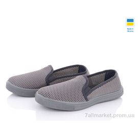 Сліпони чоловічі модні Літо С3 сіра сітка (7 пар р.40-45) "Vladimir" недорого оптом від прямого постачальника