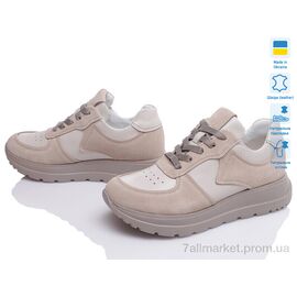 Фотография Кроссовки женские модные Весна/осень Paradize 223-CR-1709-2 бежевий-d (6 пар р.36-40) "Prime-Opt" недорого оптом от прямого поставщика