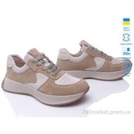Фотография Кроссовки женские модные Весна/осень Paradize 224-CR-1706-2 бежевий-d (6 пар р.36-40) "Prime-Opt" недорого оптом от прямого поставщика