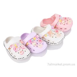 Фотография Кроксы детские летние Лето 12019 mix (12 пар р.18-23) "Deshman" недорого оптом от прямого поставщика