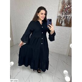 Фотография Женское платье на пуговицах р.50-52;54-56;58-60 (3цв) "VLADA" купить недорого от прямого поставщика