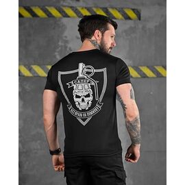 Футболка чоловіча 849 black р.M-3XL "Madoka" недорого оптом від прямого постачальника