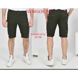 Шорти чоловічі L8909-1green р.29-38 "God Baron" недорого оптом від прямого постачальника