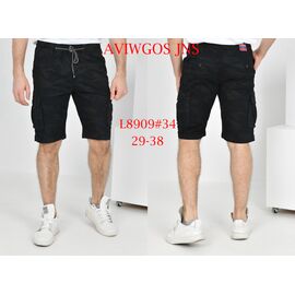 Шорти чоловічі L8909 black р.29-38 "God Baron" недорого оптом від прямого постачальника