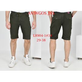 Шорти чоловічі L8904-1 green р.29-38 "God Baron" недорого оптом від прямого постачальника