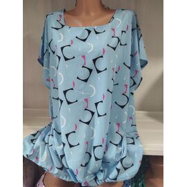 футболка жіноча 541-4 l.blue р.60-64 "Galina" недорого оптом від прямого постачальника