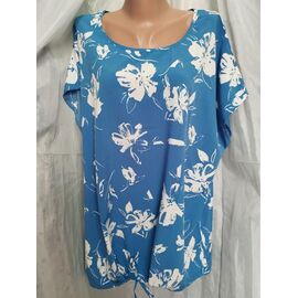 Фотография Футболка женская 541-6 blue р.60-64 "Galina" недорого оптом от прямого поставщика