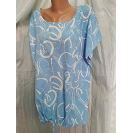 Фотография Футболка женская 541-6 l.blue р.60-64 "Galina" недорого оптом от прямого поставщика