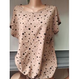 футболка жіноча 541-11 beige р.60-64 "Galina" недорого оптом від прямого постачальника