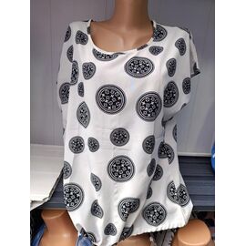 футболка жіноча 541-14 white р.60-64 "Galina" недорого оптом від прямого постачальника