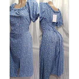 Сукня літня жіноча 574 l.blue р.48-54 "Galina" недорого оптом від прямого постачальника