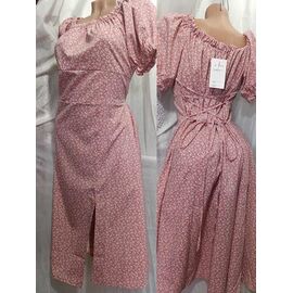 Сукня літня жіноча 574 powder р.48-54 "Galina" недорого оптом від прямого постачальника