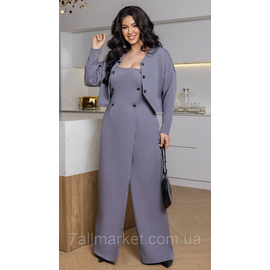 Фотография Костюм двойка женский  креп костюмка размеры 46-60 "LADA" недорого от прямого поставщик