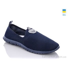Фотография Слипоны женские тканевые Лето 536 синий (10 пар р.36-40) "RGP" недорого оптом от прямого поставщика