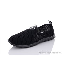 Фотография Слипоны женские тканевые Лето 536 black (10 пар р.36-40) "RGP" недорого оптом от прямого поставщика