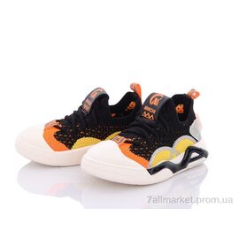 Фотография Кроссовки детские модные Лето 2317 чорний (12 пар р.21-26) "ASHIGULI" недорого оптом от прямого поставщика