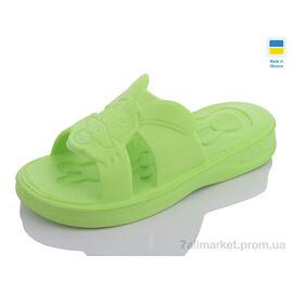 Фотография Шлепки детские летние Лето Зайчик зелений (8 пар р.26-33) "SANLIN 2" недорого оптом от прямого поставщика