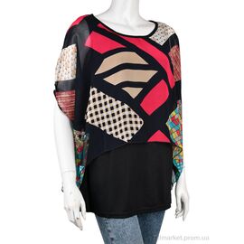 Фотография Женская блузка Лето B0106-2 (10899) pink (5 шт. р.сетка One size) "Obuvok" недорого оптом от прямого поставщика