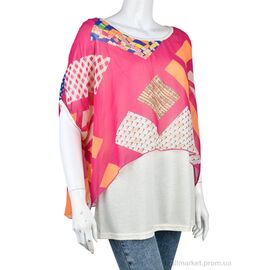 Фотография Женская блузка Лето B0106-3 (10900) pink (5 шт. р.сетка One size) "Obuvok" недорого оптом от прямого поставщика