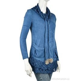 Фотография Кофта женская Весна/осень B0122-1 (10984) blue (4 шт. р.сетка One size) "Obuvok" недорого оптом от прямого поставщика