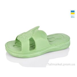 Фотография Шлепки детские летние Лето Зайчик т.зелений (8 пар р.26-33) "SANLIN 2" недорого оптом от прямого поставщика