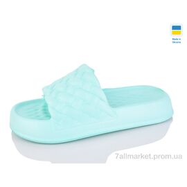 Шльопанці жіночі полегшені Літо ПЖ49 м'ята (6 пар р.37-41) "SANLIN 2" недорого оптом від прямого постачальника