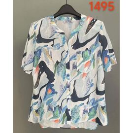 Сорочка жіноча літня 1495 white р.52-62 "LIDA" недорого оптом від прямого постачальника