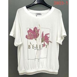 футболка жіноча 2803-1 white р.52-62 "LIDA" недорого оптом від прямого постачальника