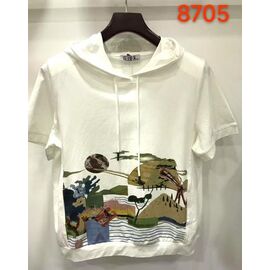 Фотография Футболка женская 8705 white р.52-62 "LIDA" недорого оптом от прямого поставщика