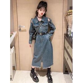 Сукня дитяча легка на дівчинку 24611 blue р.110-150 "Yalisi" недорого оптом від прямого постачальника